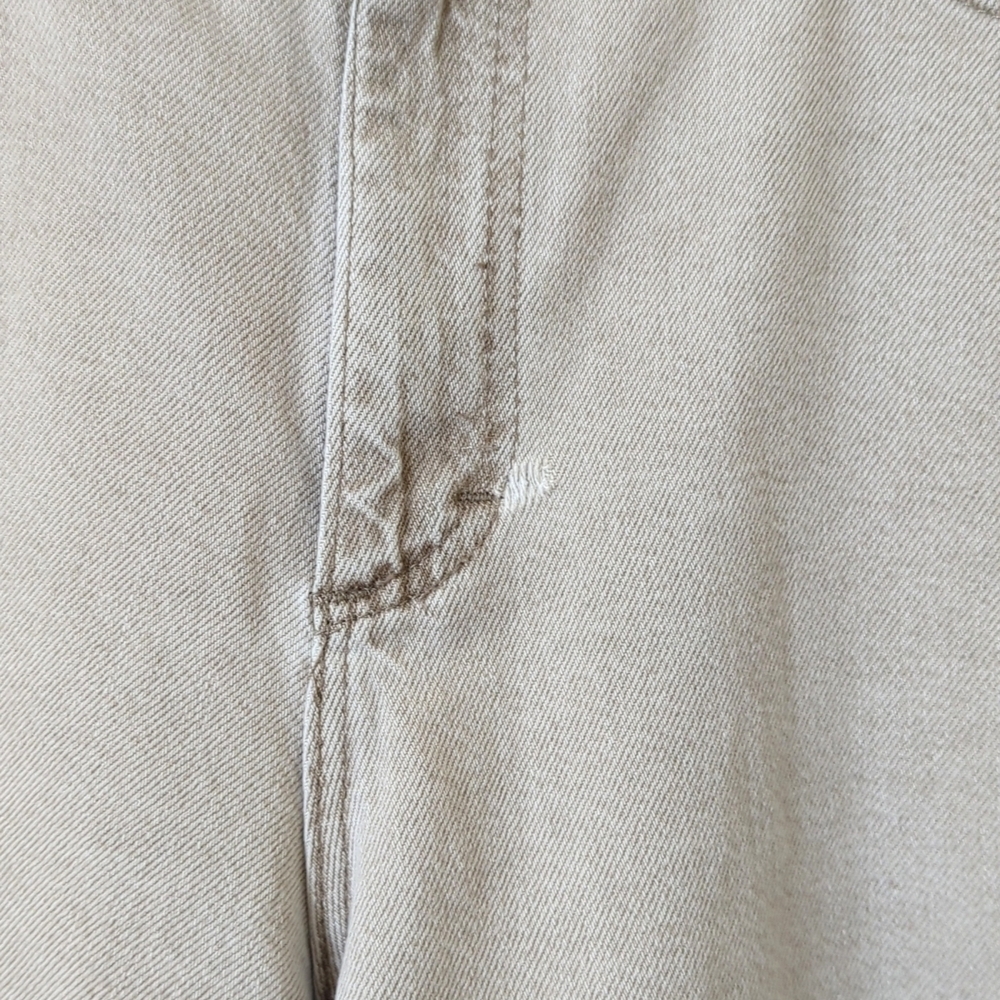 Riders 90's Vintage Classic High Waisted Relaxed Fit Denim Jean Shorts Beige 34 - Picture 8 of 13